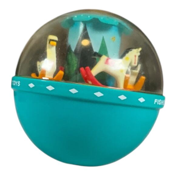 Vintage Fisher-Price Merry-Go-Round Push ’N Spin Toy 1960s–70s Classic Baby - Picture 8 of 14